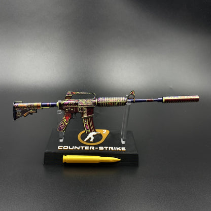 M4A1-S Chantico’s Fire Mini Metal Replica Gun for Collectible