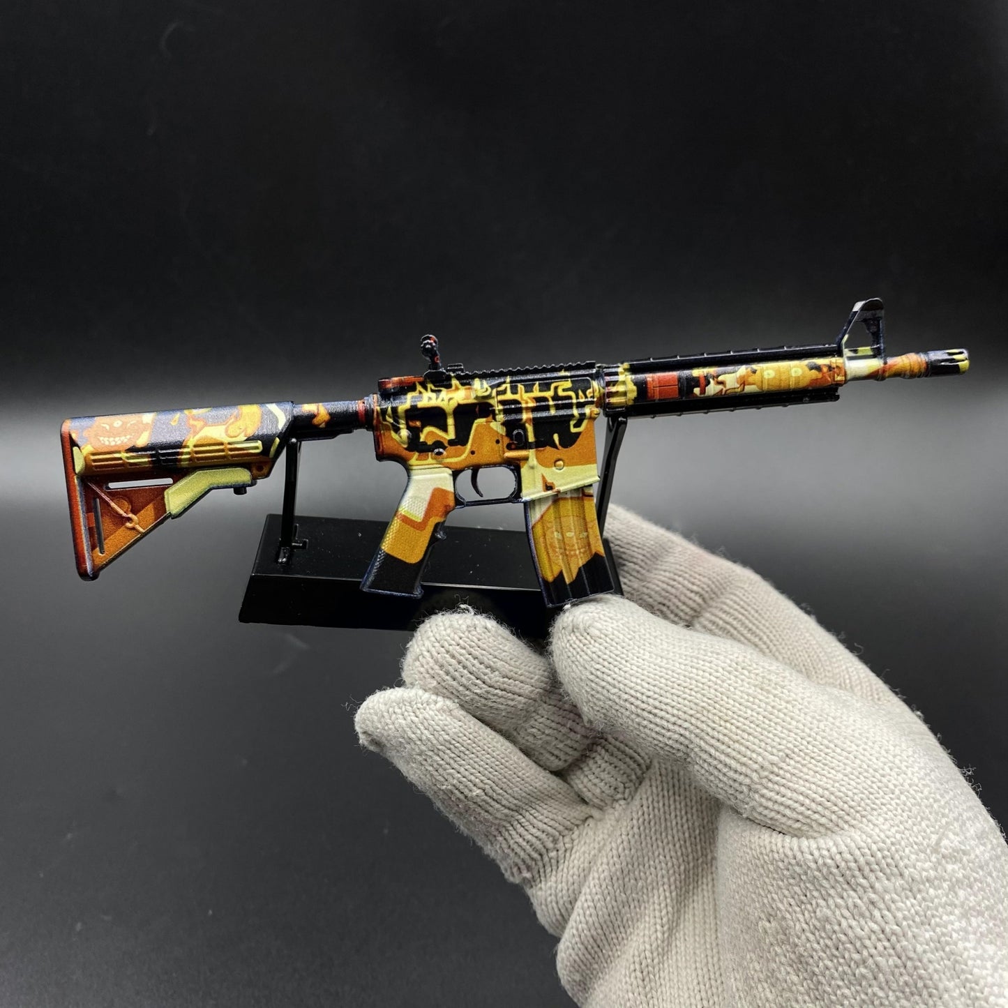 CS M4A4 Hellish Mini Metal Replica For Collection