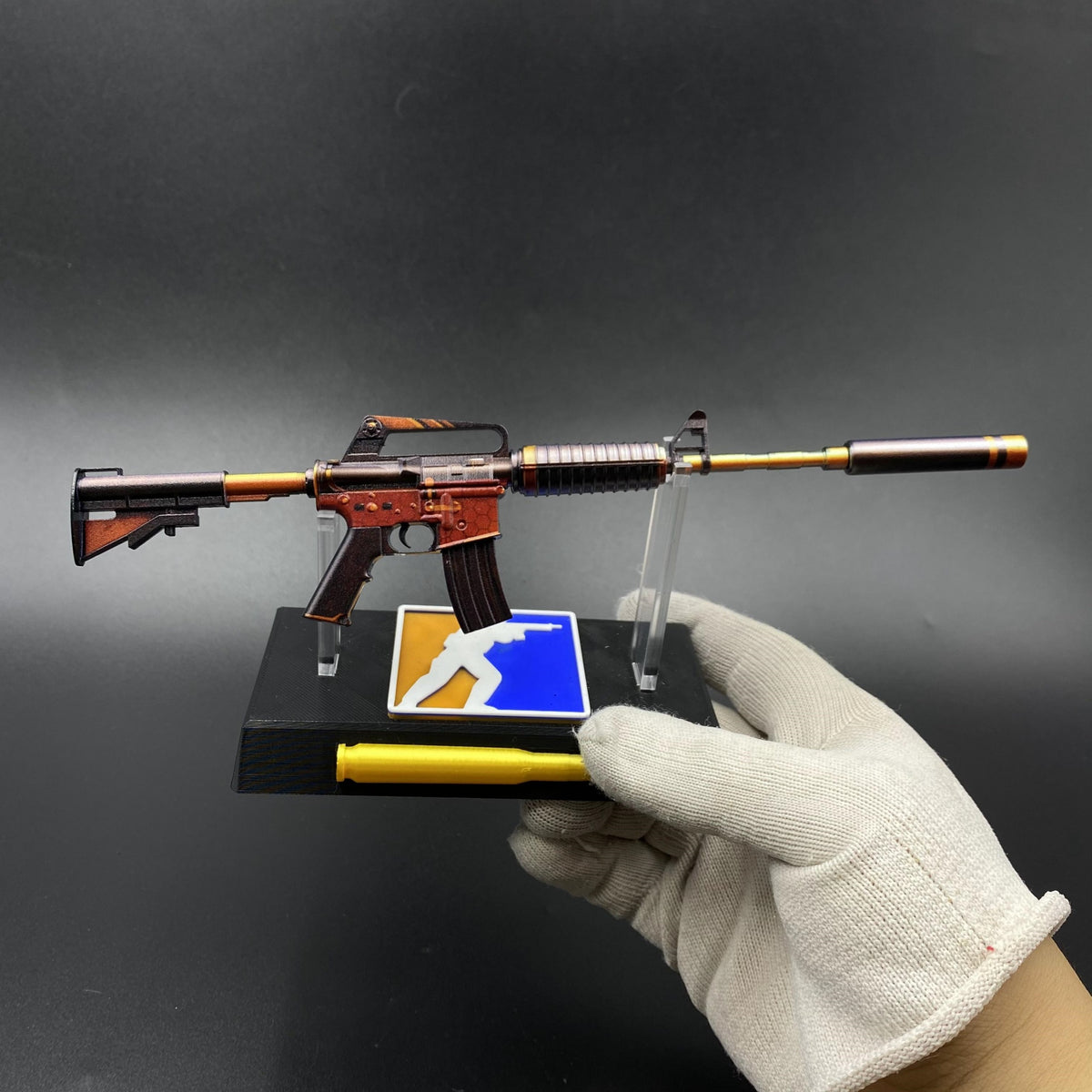 Atomic Alloy M4A1-S Metal Gun Miniature For Collection