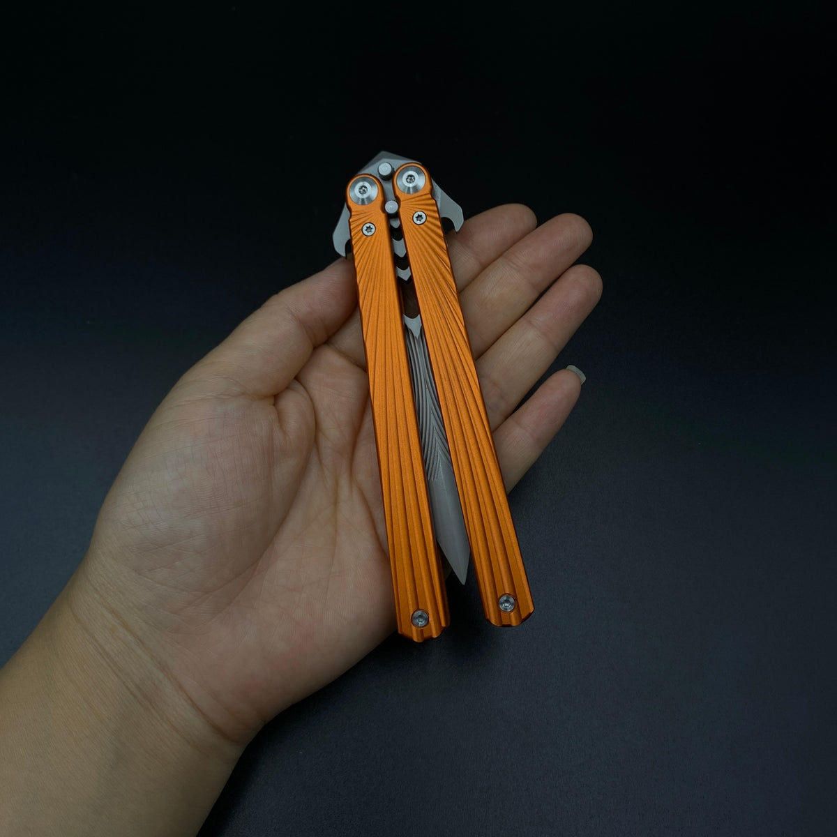 IRL CNC Balisong Trainer Butterfly Knife Trainer Unsharpened Practice Balisong Collectible