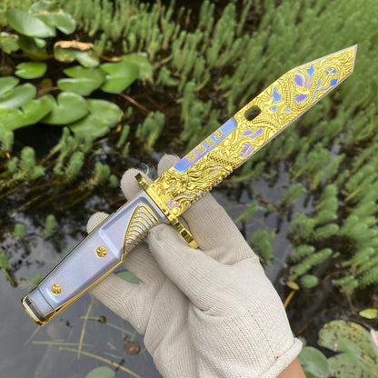 Delta Force Dragon Fang Tactical Dagger Metal Replica, Prop For Game Collection