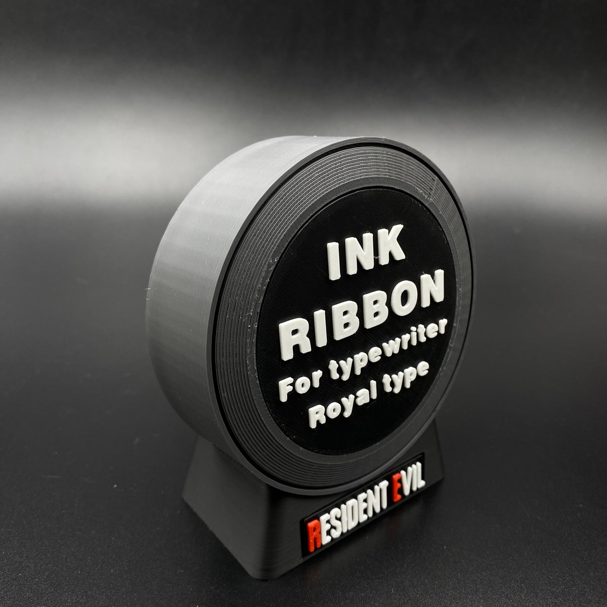 RE Horror Game Ink Ribbon 3D Printed Shape Speaker, Gaming Room Decor Fan Collectible