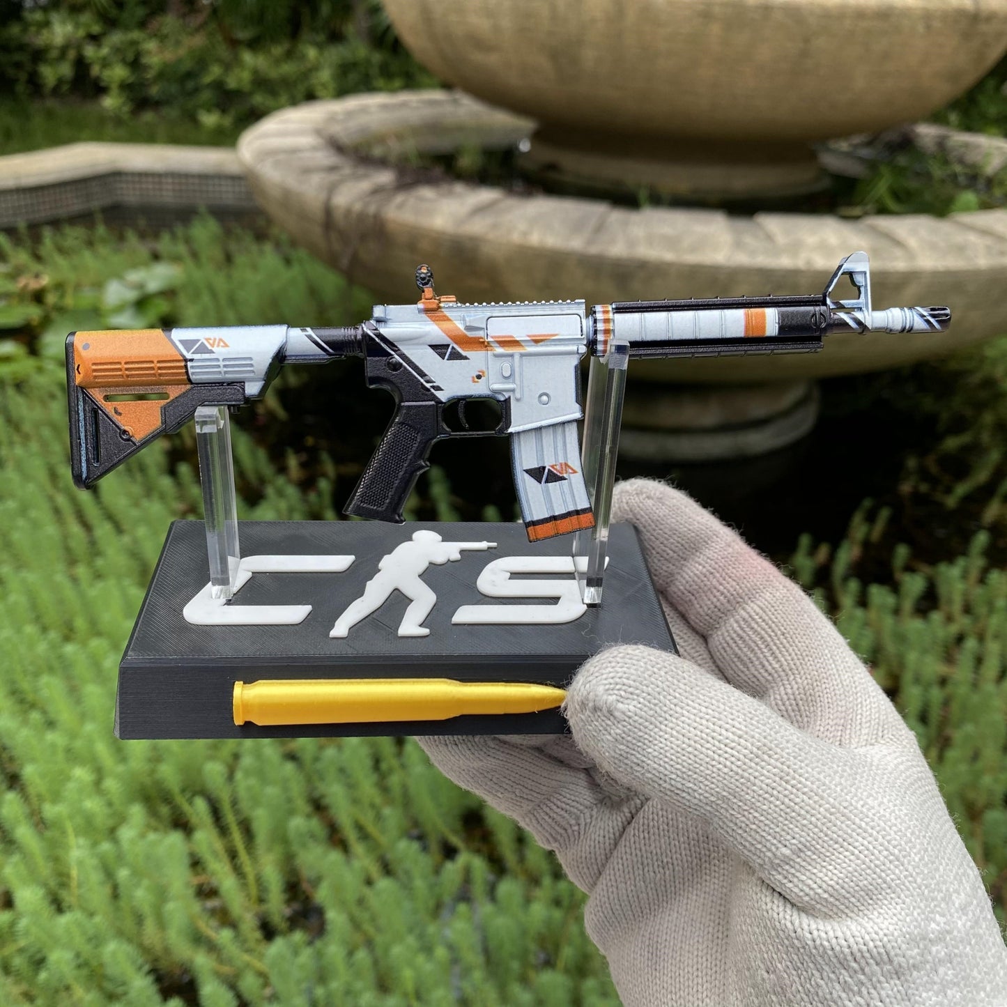 CS M4A4 Asiimov Mini Metal Replica For Collection