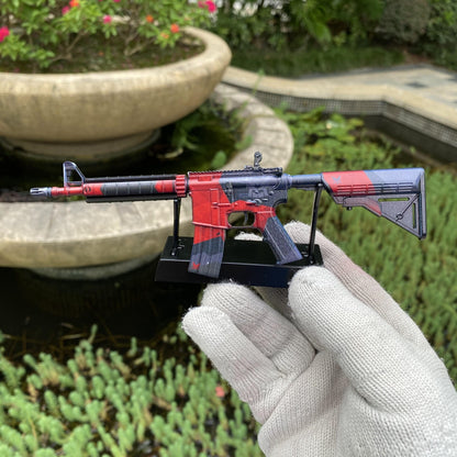 Metal Tiny CS M4A4 Evil Daimyo Gun Miniature For Collection