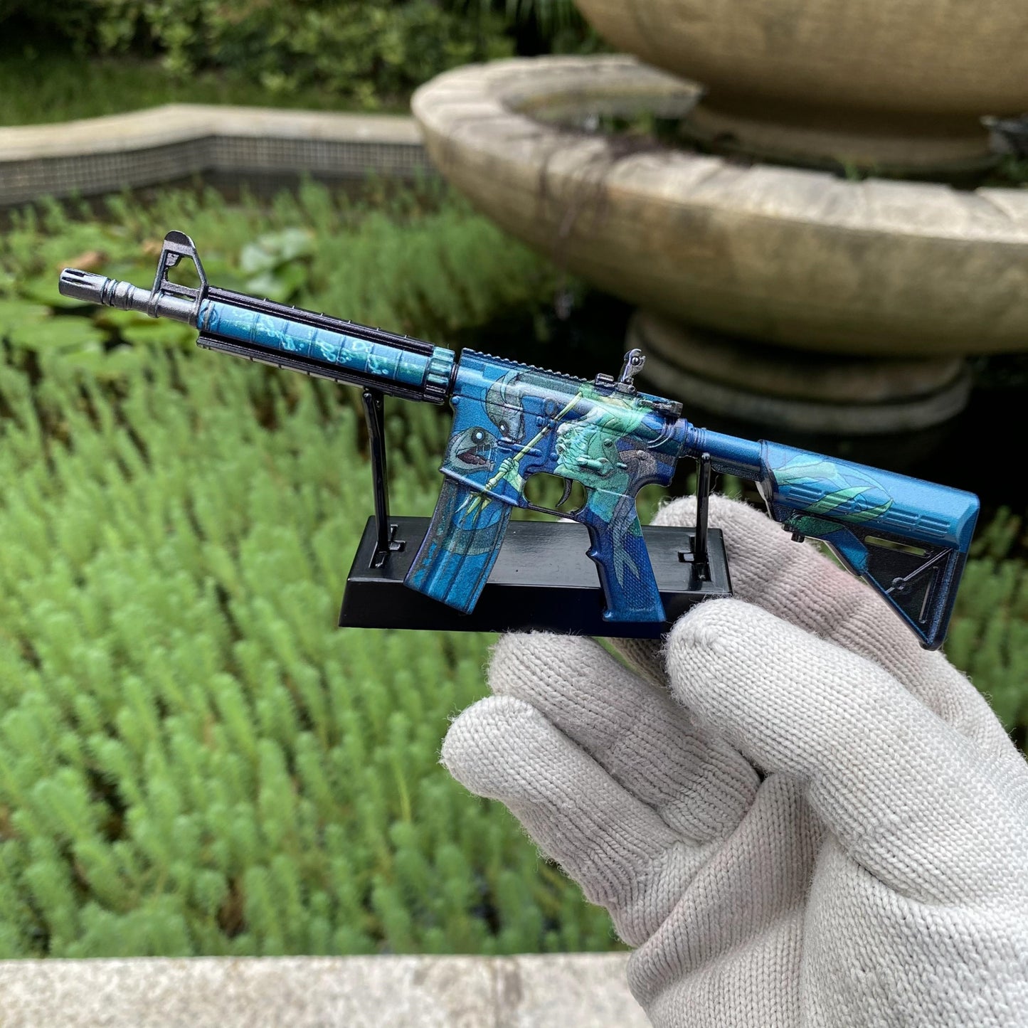 Metal Tiny CS M4A4 Poseidon Gun Miniature For Collection