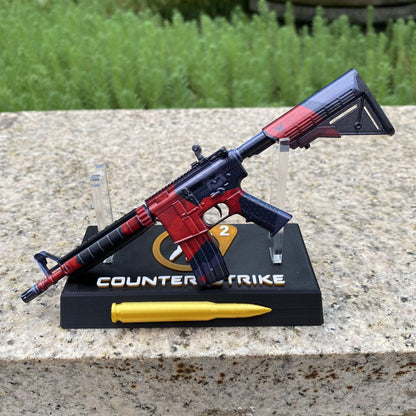 Metal Tiny CS M4A4 Evil Daimyo Gun Miniature For Collection