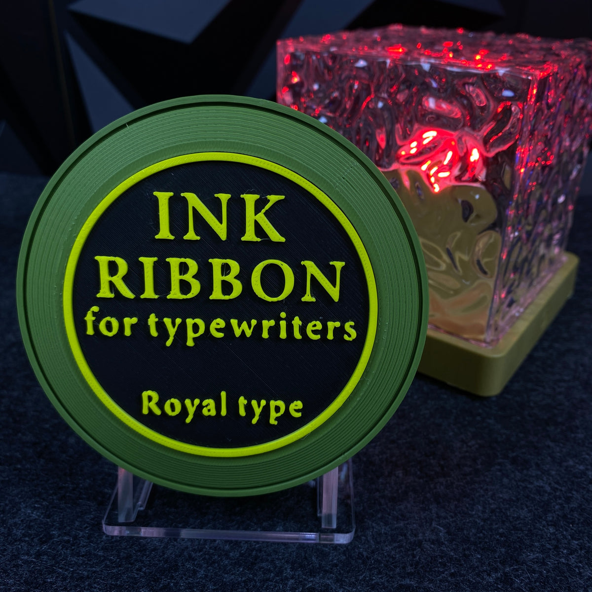 RE Ink Ribbon Speaker Replica Prop, 3D Printed Horror Game Fan Art Desktop Decor, Collectible Gaming Ornament Gift