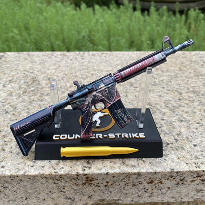 Metal Tiny CS M4A4 Tooth Fairy Gun Miniature For Collection
