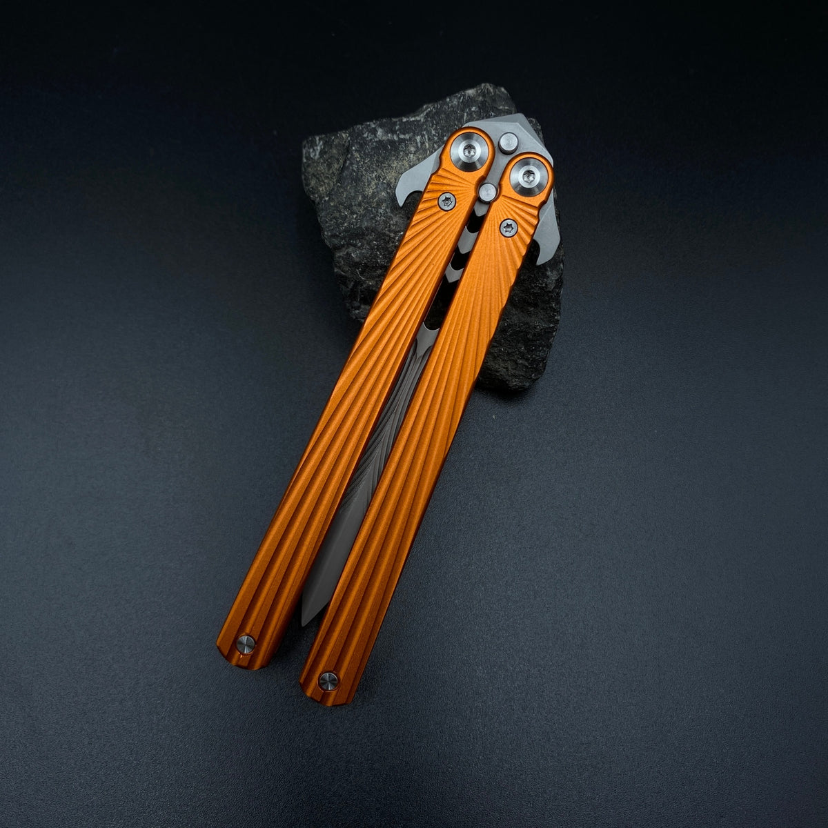 IRL CNC Balisong Trainer Butterfly Knife Trainer Unsharpened Practice Balisong Collectible