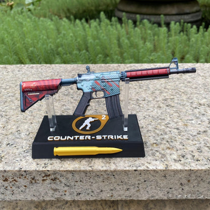 CS M4A4 Bullet Rain Mini Metal Replica For Collection
