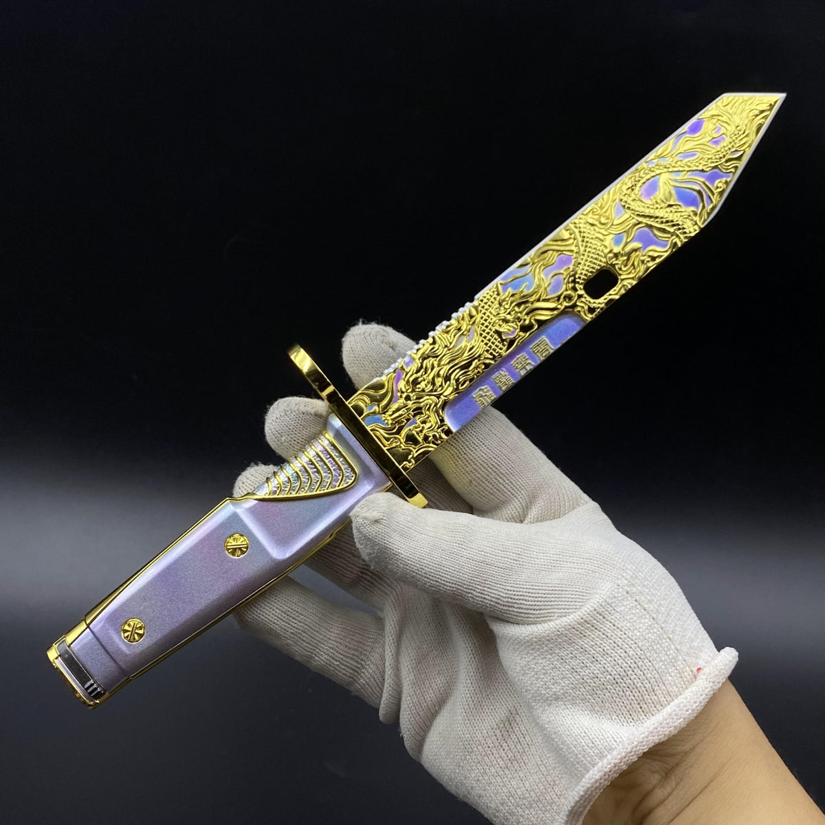 Delta Force Dragon Fang Tactical Dagger Metal Replica, Prop For Game Collection