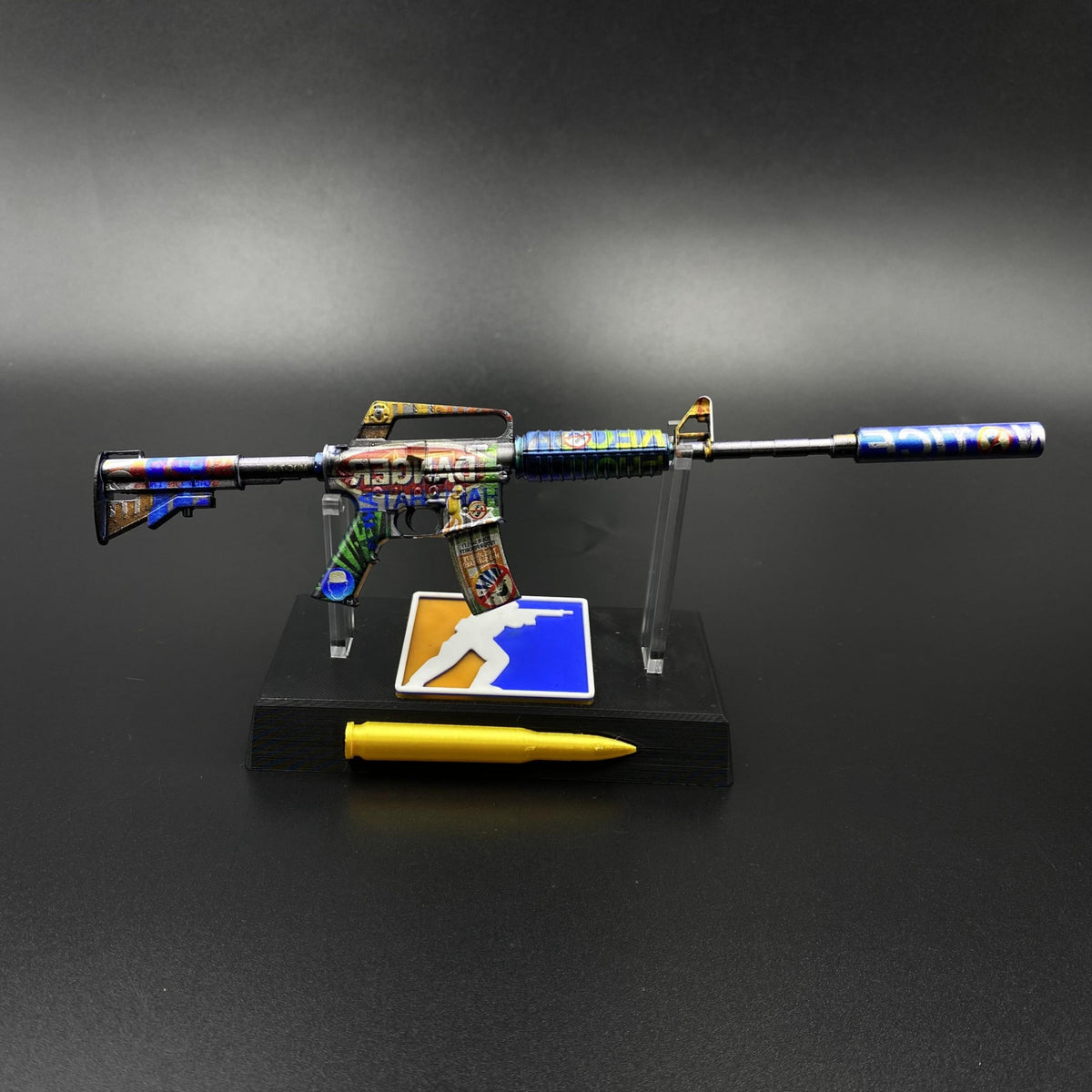 Imminent Danger M4A1-S Metal Gun Miniature For Collection