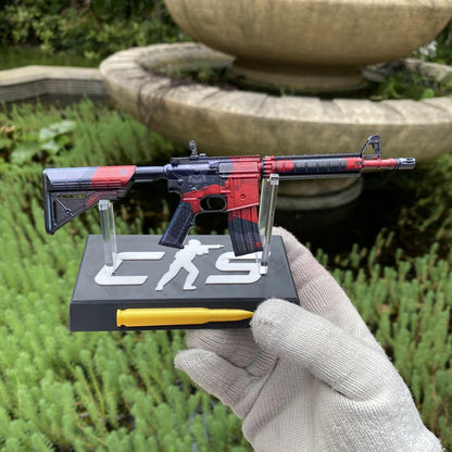 Metal Tiny CS M4A4 Evil Daimyo Gun Miniature For Collection
