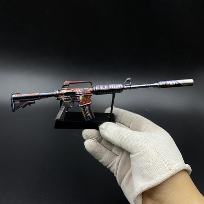 M4A1-S Night Terror Mini Metal Replica Gun for Collectible