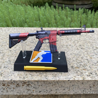 Metal Tiny CS M4A4 Evil Daimyo Gun Miniature For Collection