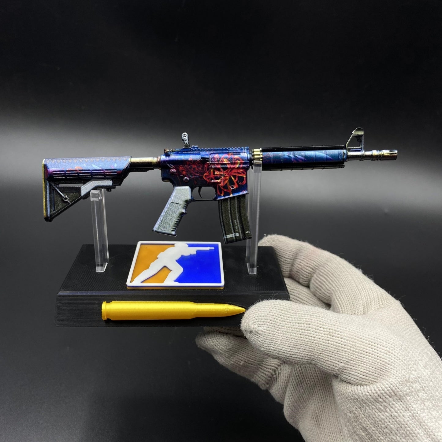 M4A4 Spider Lily Mini Metal Replica For Collection