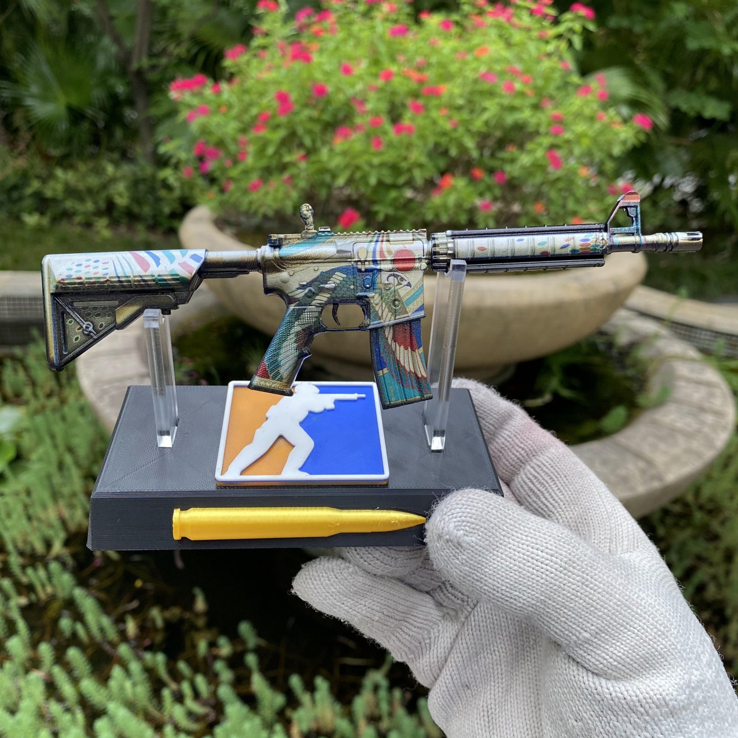 Metal Tiny CS Eye of Horus Gun Miniature For Collection