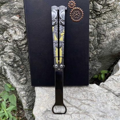 Metal Predator & Alien Balisong Bottle Opener