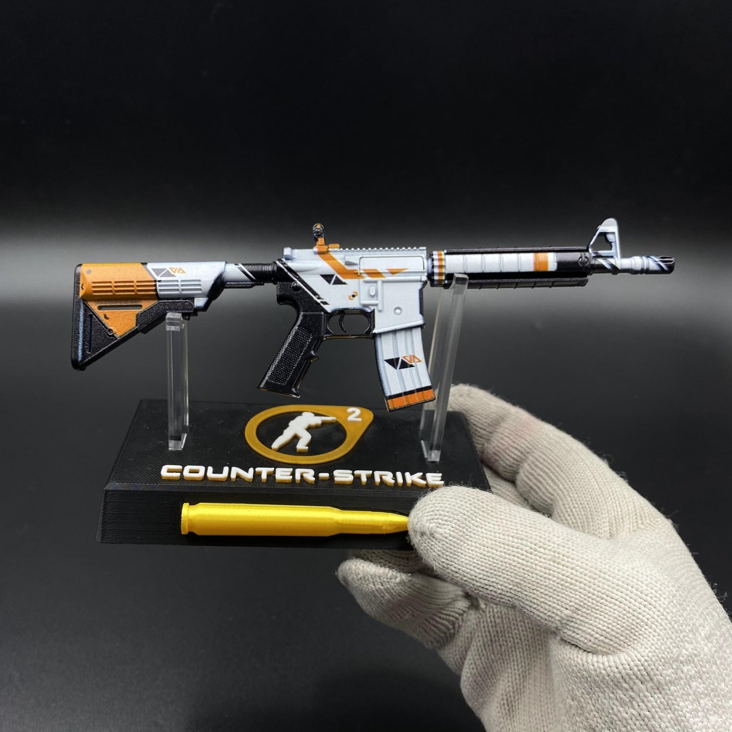 CS M4A4 Asiimov Mini Metal Replica For Collection