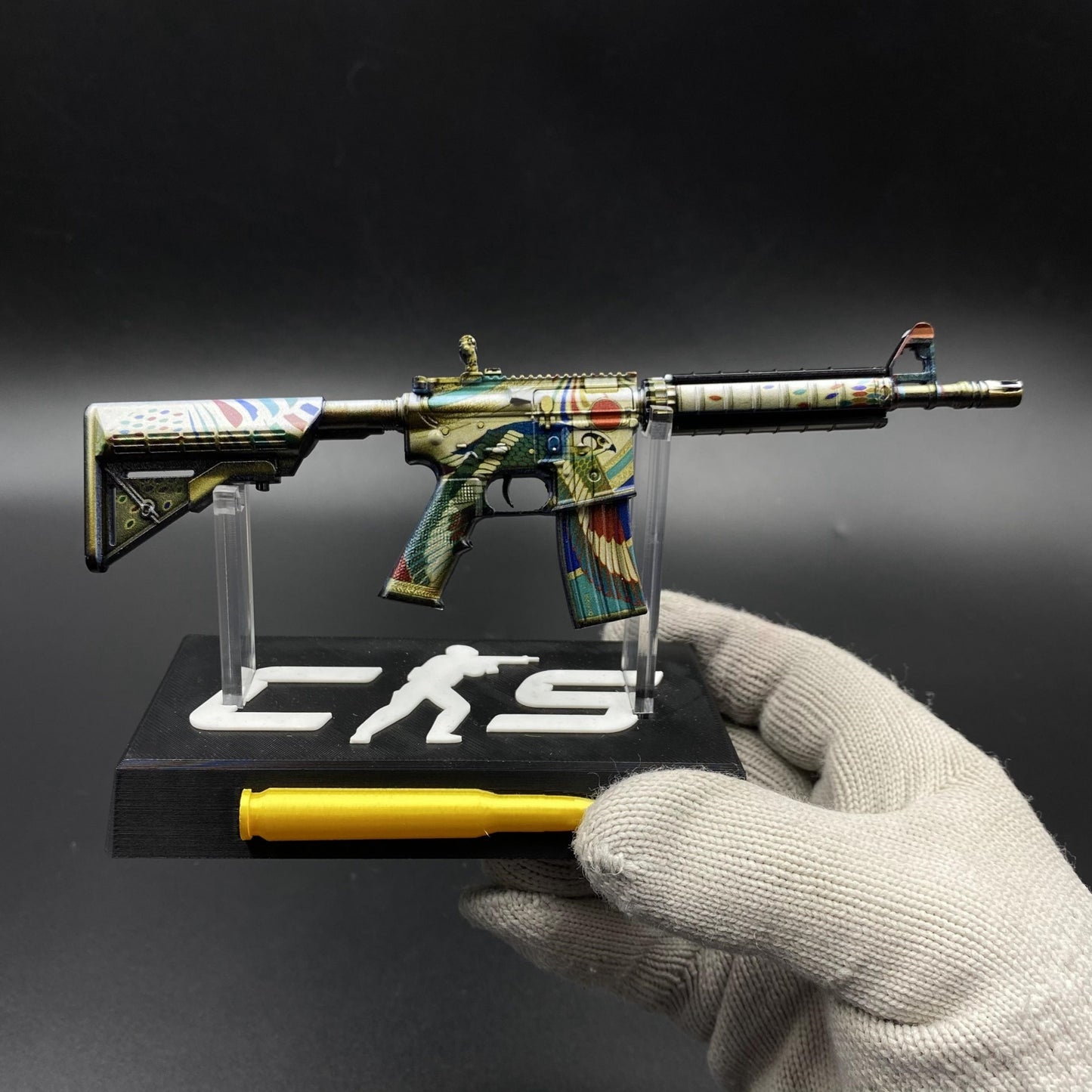 Metal Tiny CS Eye of Horus Gun Miniature For Collection