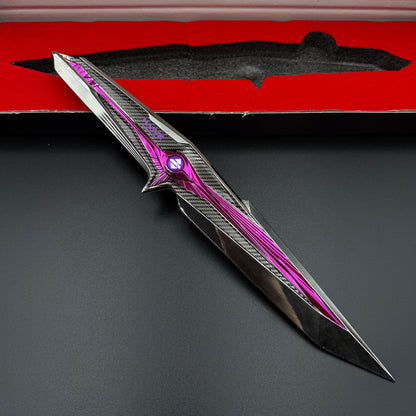 28cm/11'' 1:1 Scale Replica Delta S9 Falling Star Game Knife IRL Replica Knife Blunt Blade