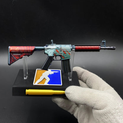 CS M4A4 Bullet Rain Mini Metal Replica For Collection