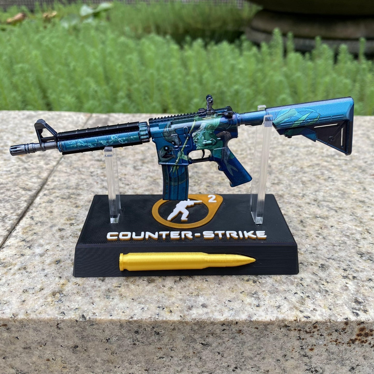 Metal Tiny CS M4A4 Poseidon Gun Miniature For Collection