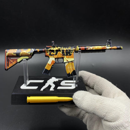 CS M4A4 Hellish Mini Metal Replica For Collection