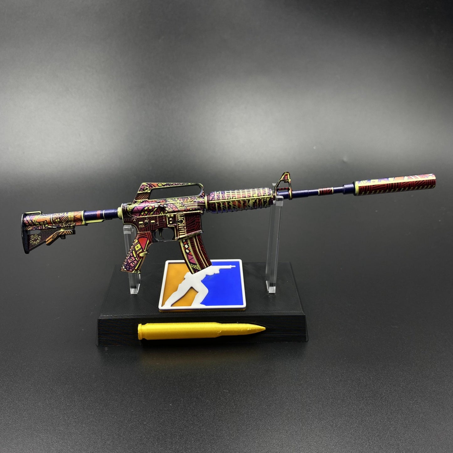 M4A1-S Chantico’s Fire Mini Metal Replica Gun for Collectible
