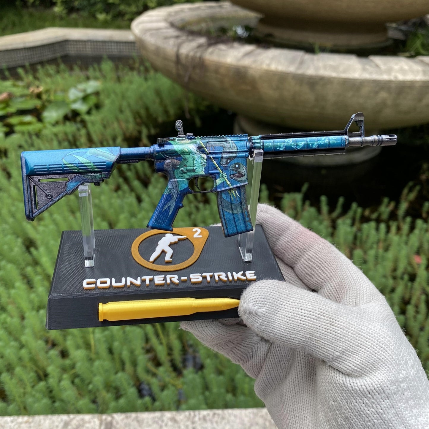 Metal Tiny CS M4A4 Poseidon Gun Miniature For Collection
