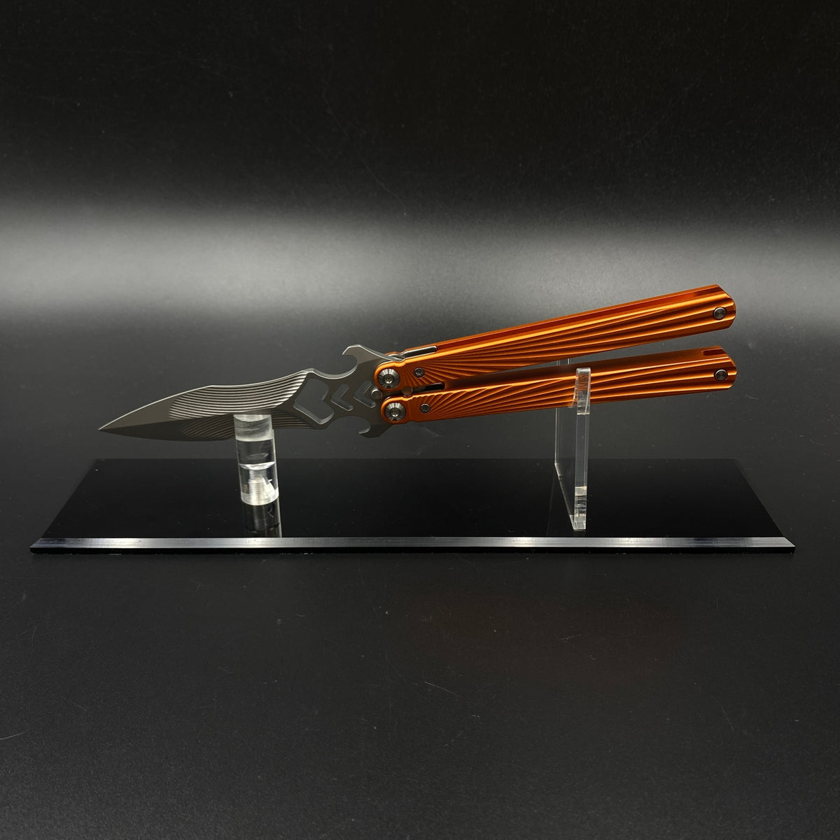 IRL CNC Balisong Trainer Butterfly Knife Trainer Unsharpened Practice Balisong Collectible