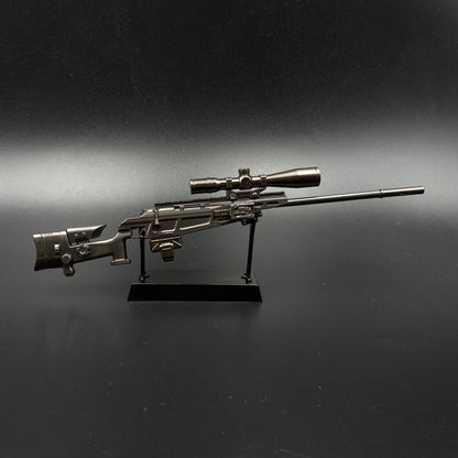 Delta Force Game R93 Sniper Rifle Mini Alloy Replica, Non-Firing Static Replica Game Collectible