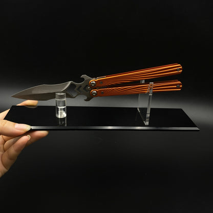 IRL CNC Balisong Trainer Butterfly Knife Trainer Unsharpened Practice Balisong Collectible