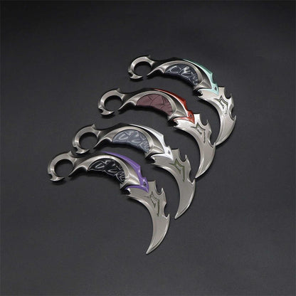 Reaver Karambit Metal Blunt Blade Trainer Cosplay Prop Game Replica