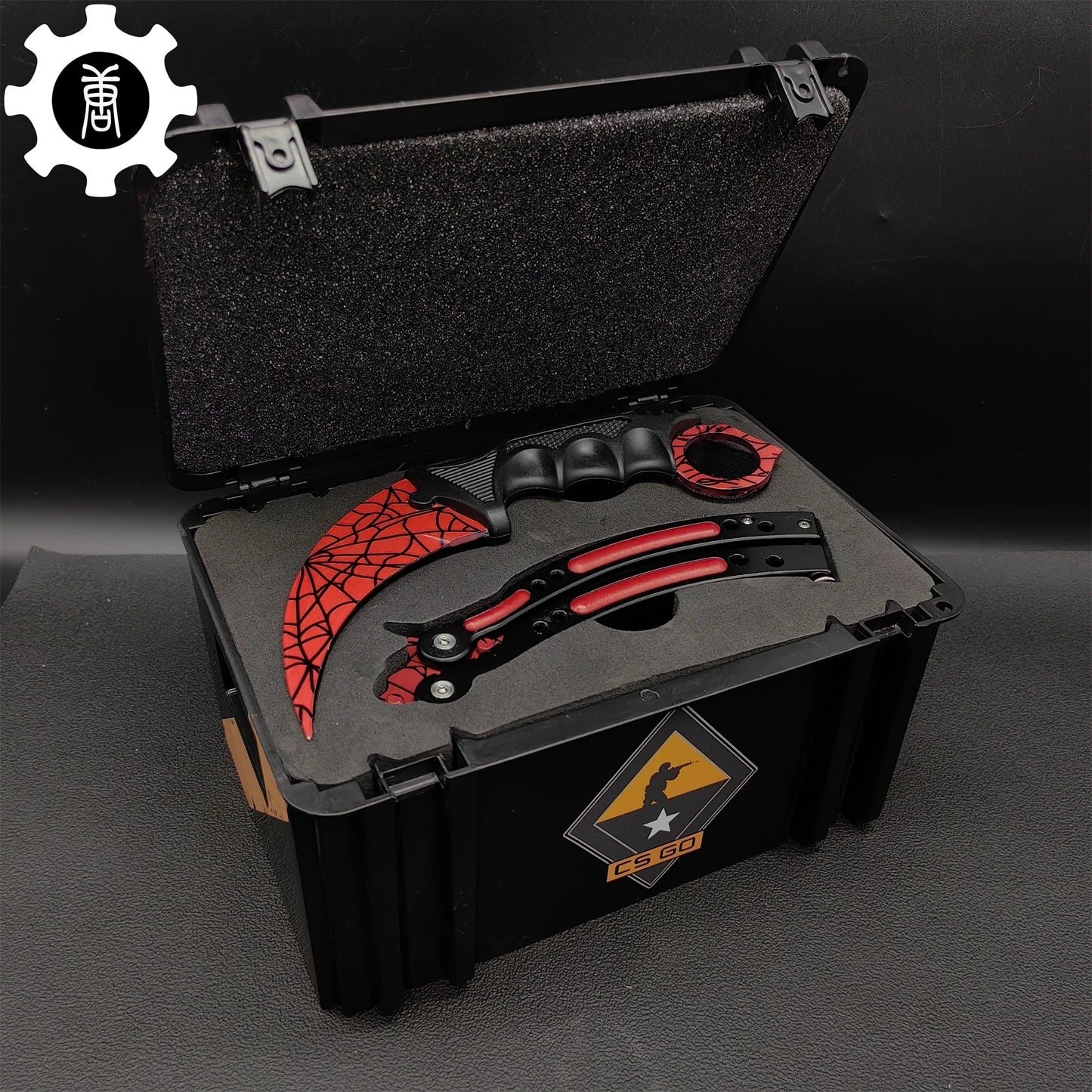 Black Gamma Weapon Case Blunt Blade Karambit & Balisong Gift Box