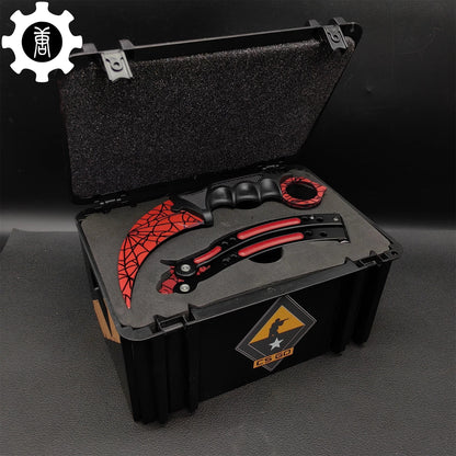 Black Gamma Weapon Case Blunt Blade Karambit & Balisong Gift Box