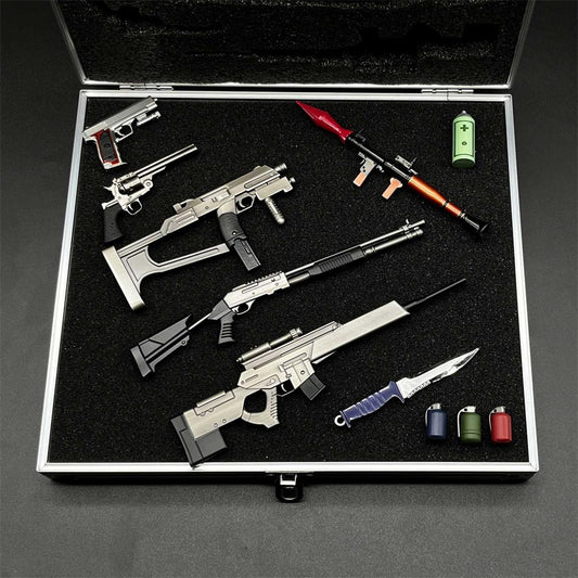 Re4 Leon S Kennedy Metal Mini Weapon Suitcase 11 in 1