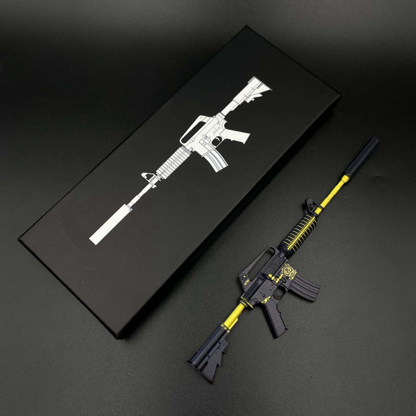 CS M4A1‑S Knight Metal Tiny Gun Replica for Collectible