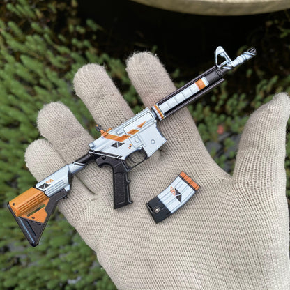 CS M4A4 Asiimov Mini Metal Replica For Collection