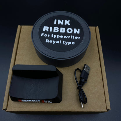 RE Horror Game Ink Ribbon 3D Printed Shape Speaker, Gaming Room Decor Fan Collectible