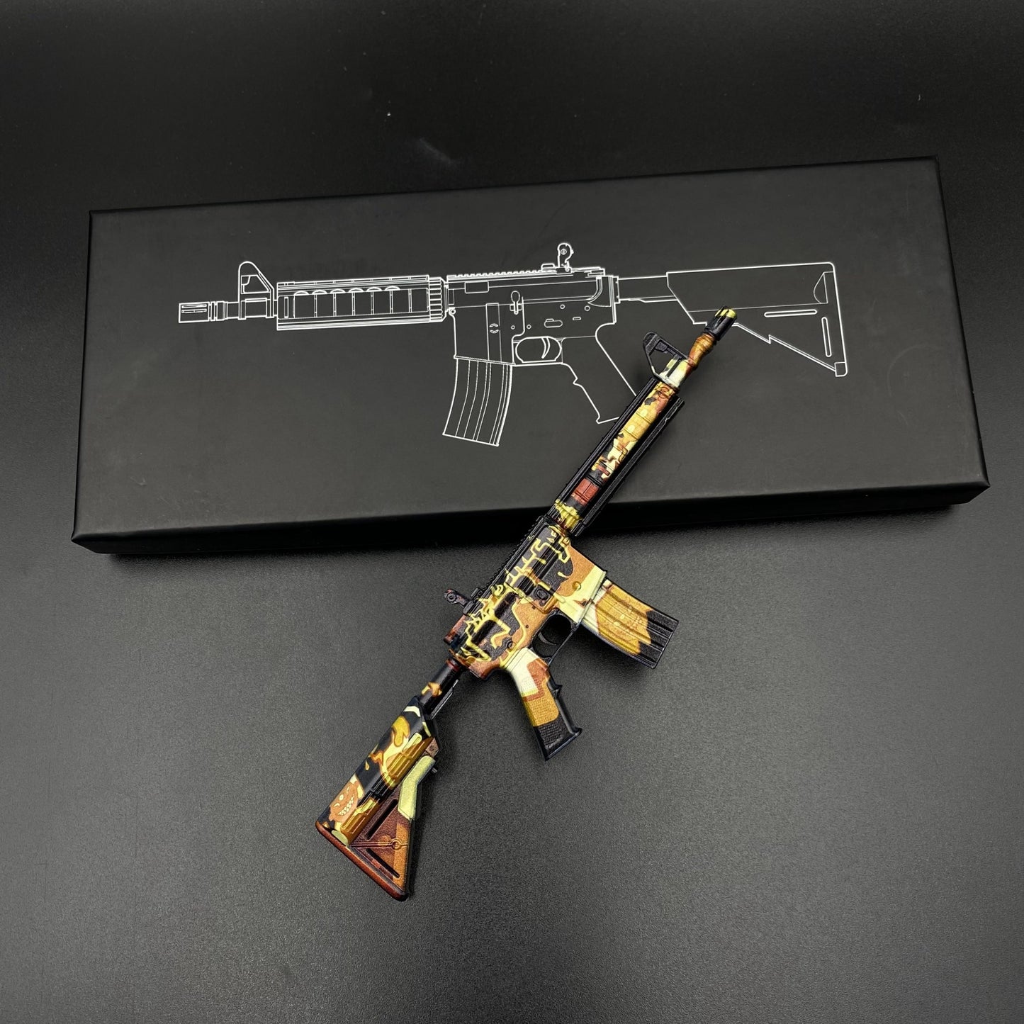 CS M4A4 Hellish Mini Metal Replica For Collection