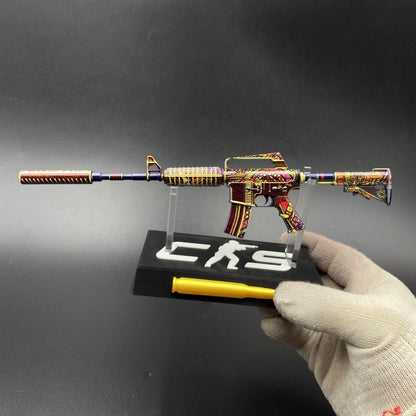 M4A1-S Chantico’s Fire Mini Metal Replica Gun for Collectible