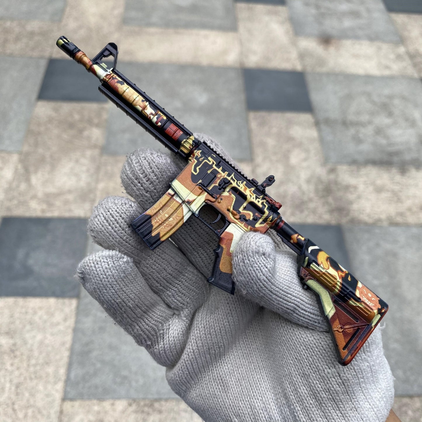CS M4A4 Hellish Mini Metal Replica For Collection