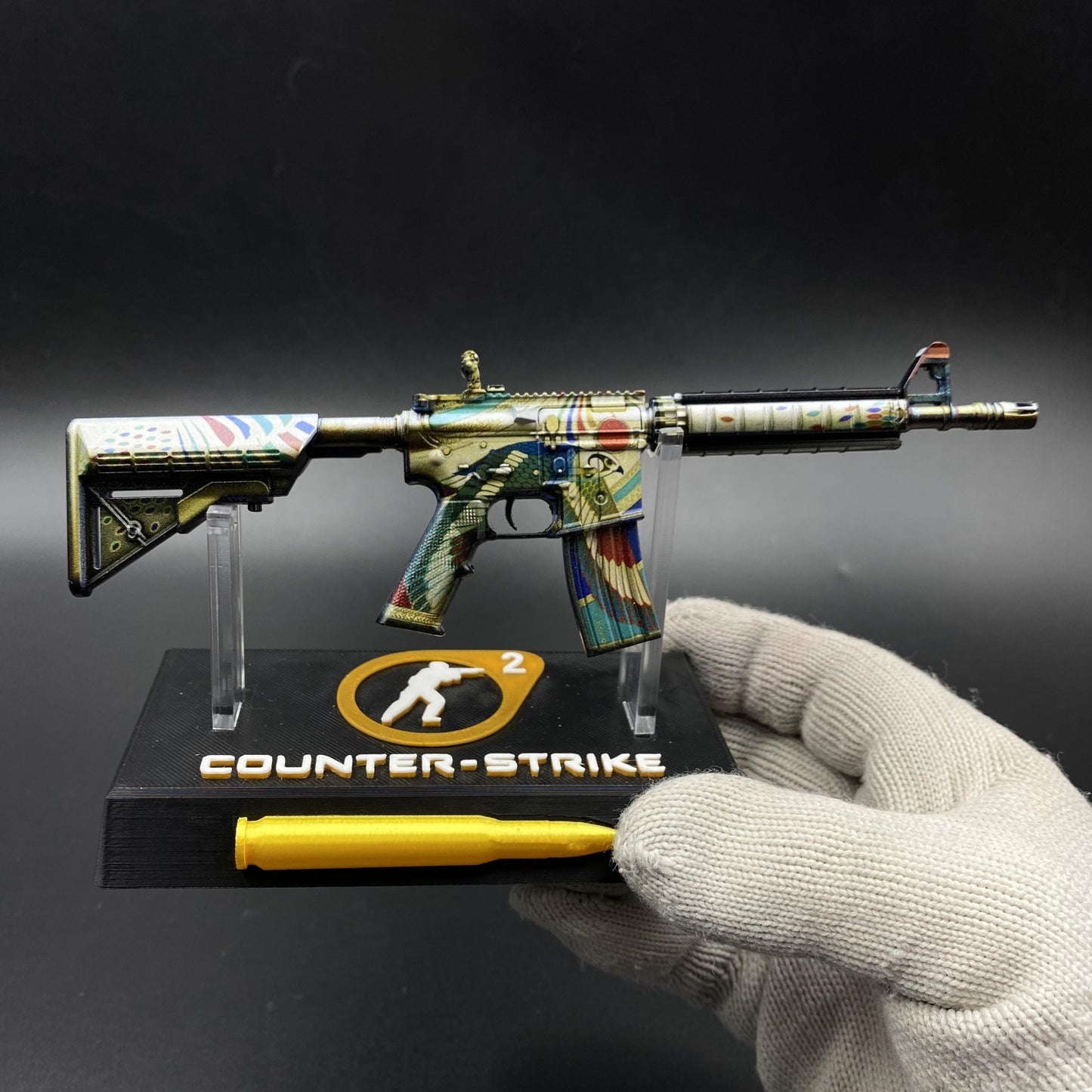 Metal Tiny CS Eye of Horus Gun Miniature For Collection
