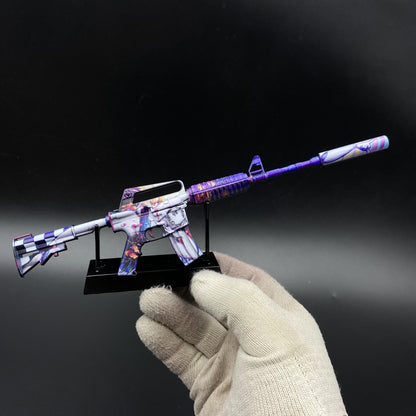 CS M4A1‑S Vaporwave Metal Tiny Gun Replica for Collectible