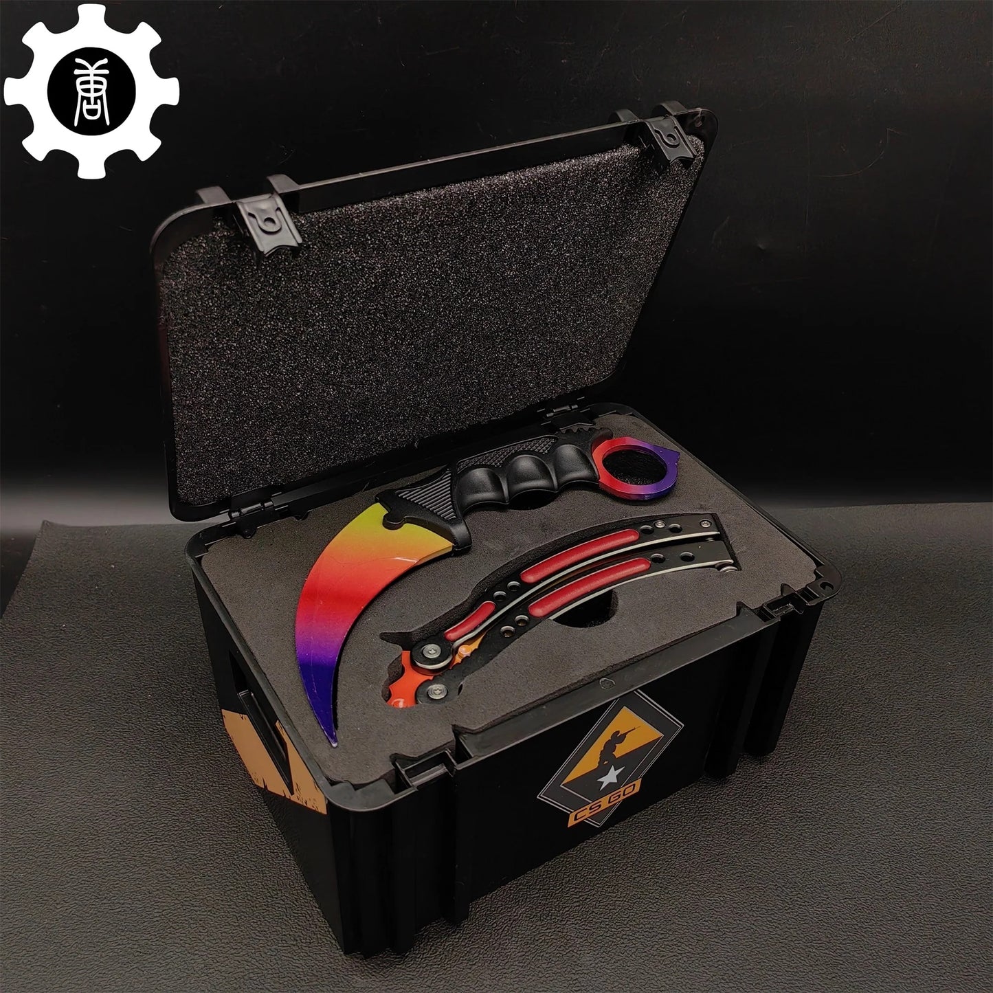 Black Gamma Weapon Case Blunt Blade Karambit & Balisong Gift Box