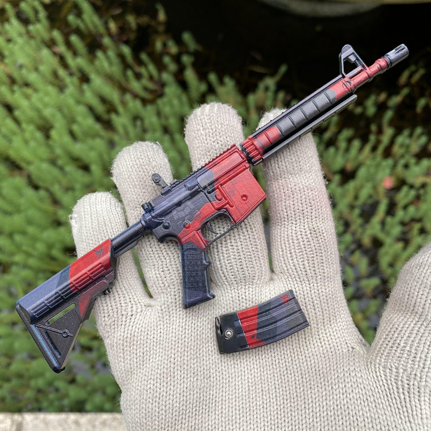 Metal Tiny CS M4A4 Evil Daimyo Gun Miniature For Collection