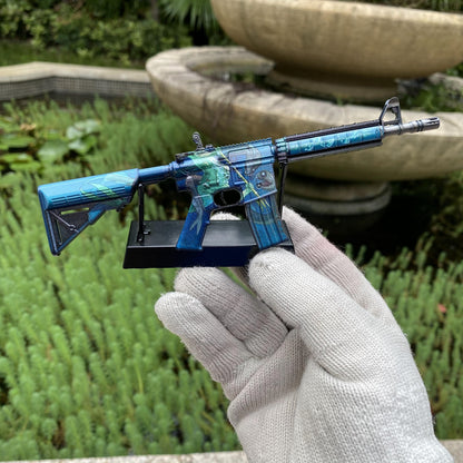Metal Tiny CS M4A4 Poseidon Gun Miniature For Collection