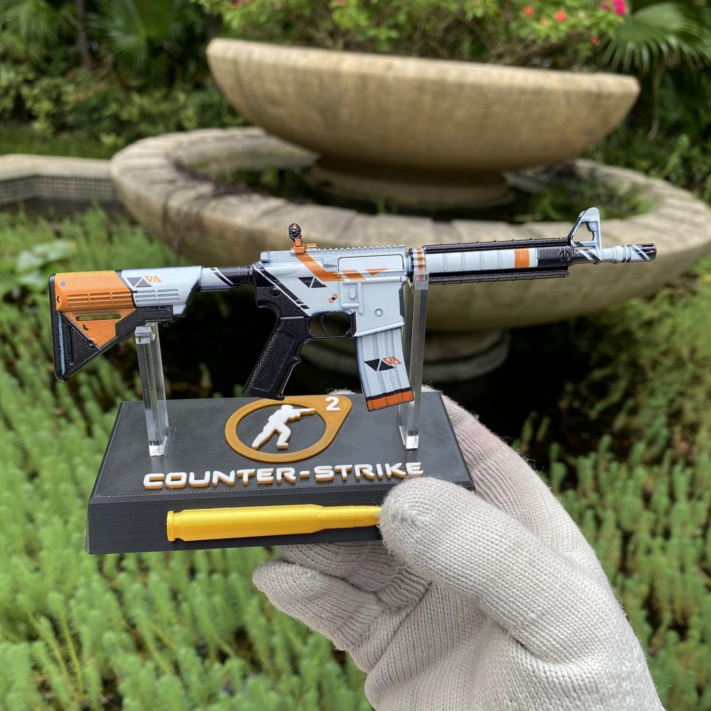 CS M4A4 Asiimov Mini Metal Replica For Collection