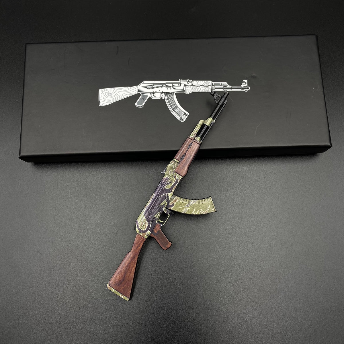 Mini AK-47 Jaguar Metal Model CS2 Game Collectible
